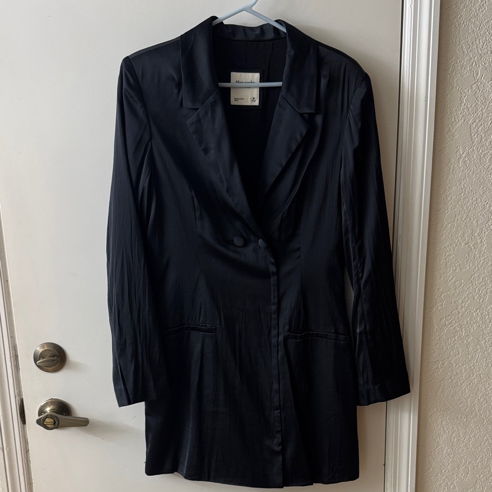 Classic Black Women's Suit Jacket Dress